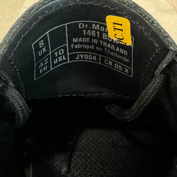 Dr. Martens Size 10 1461 Womens Bow Smooth Leather Oxford Shoes in Black - Picture 13 of 16